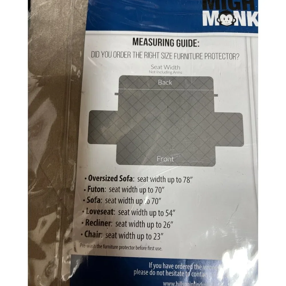 Mighty Monkey Recliner cover Taupe